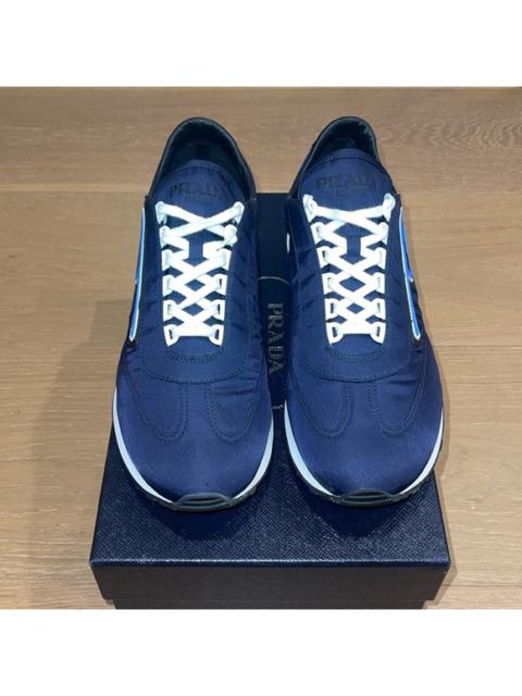 Prada EUC - PRADA Runway Milano 70’s Trainer Nylon Navy Sneakers Sz 8 (PRADA)/ Sz 9US