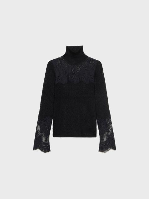 Blumarine LACE DETAIL KNITTED TOP