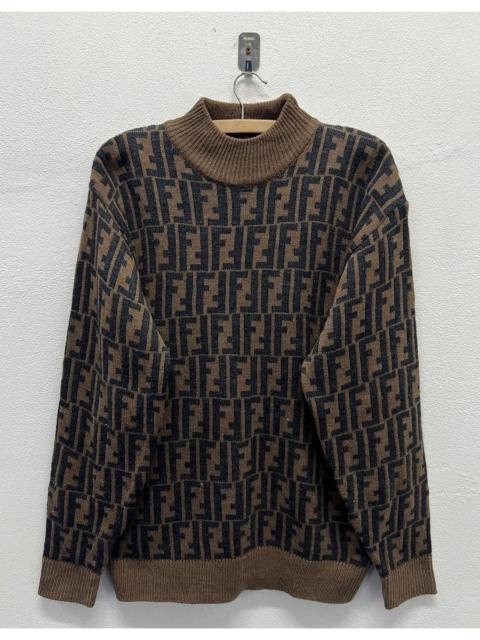 Other Designers Vintage Fendi Zucca Monogram All Over Print Sweatshirt