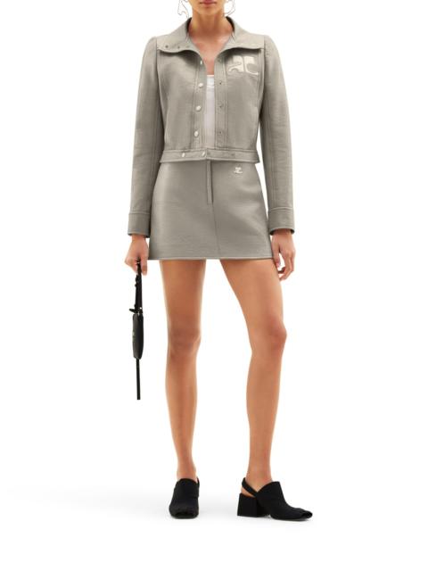 courrèges MINISKIRT RE-EDITION IN VINYL