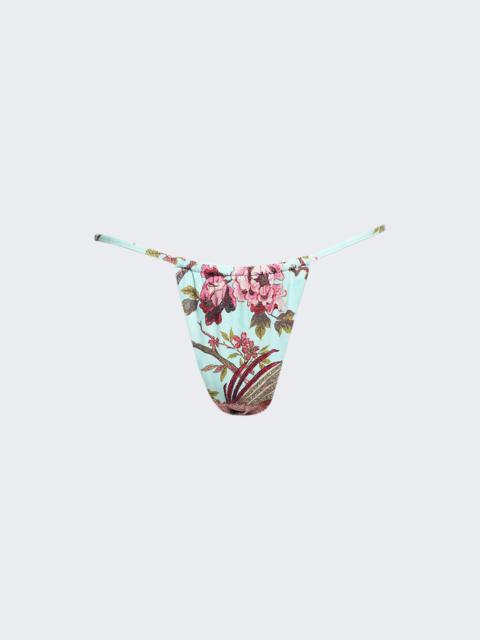 SKIMS X Roberto Cavalli String Bikini Bottom Fagianella Print
