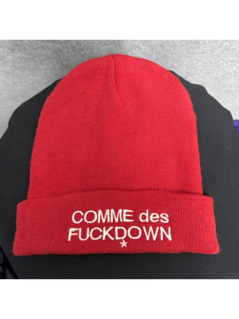 Other Designers Comme Des Fuck Down Red Beanie