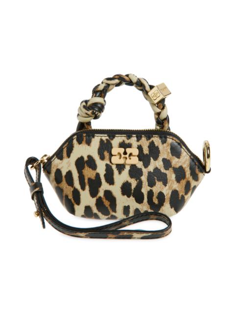 GANNI Ganni Nano Bou Leopard Print Handbag at Nordstrom