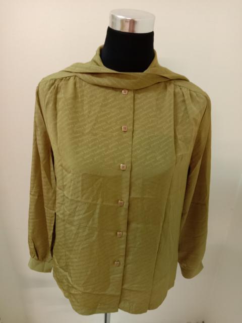 Other Designers Vintage - RARE VINTAGE PIERRE BALMAIN BLOUSE SHIRT SPELLOUT ALL OVER