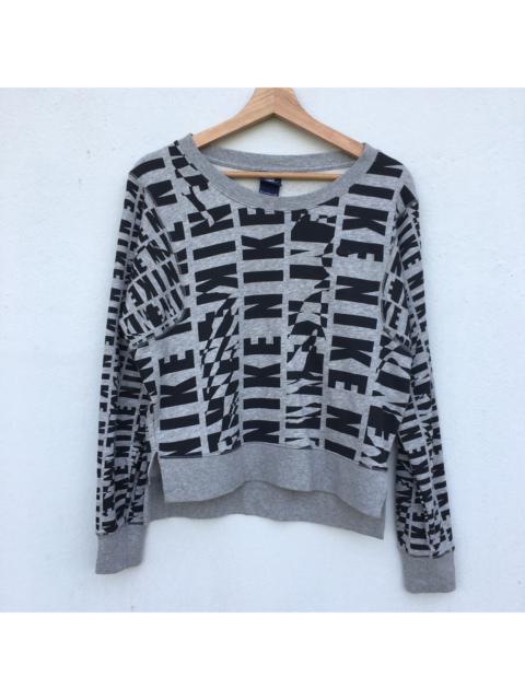 Nike All Over Print Cropped Nike Long Sleeve