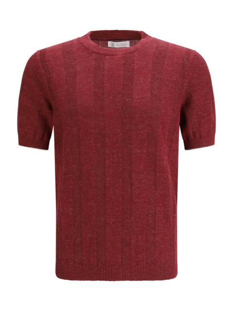 Brunello Cucinelli Short-sleeve Knitted Top