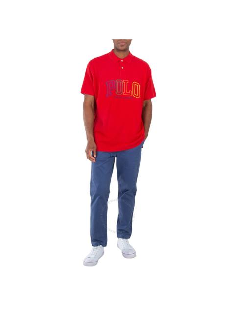 Polo Ralph Lauren Polo Ralph Lauren Red 20/1 Big Fit Logo Mesh Polo Shirt
