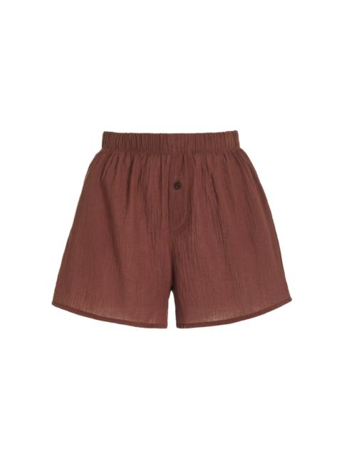 ÉTERNE Exclusive Dylan Cotton Boxer Shorts brown
