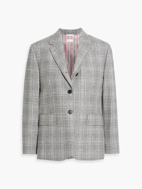 Thom Browne Checked wool and cashmere-blend tweed blazer