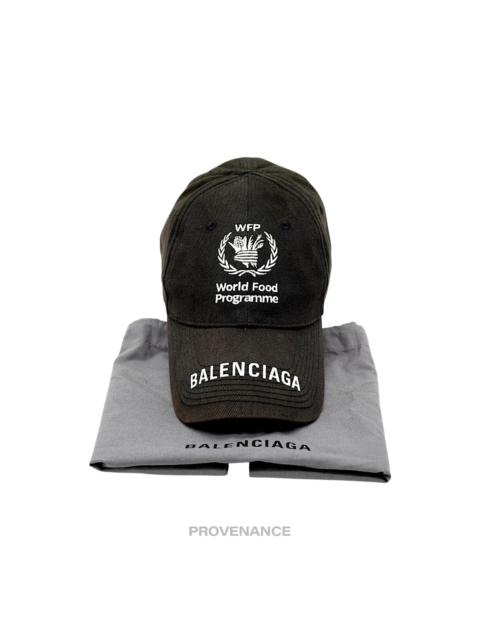 BALENCIAGA Balenciaga WFP Embroidered Logo Cap - Black White