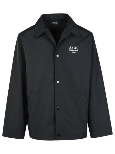 A.P.C. A.P.C. 'Regis' Black Cotton Blend Shirt Men