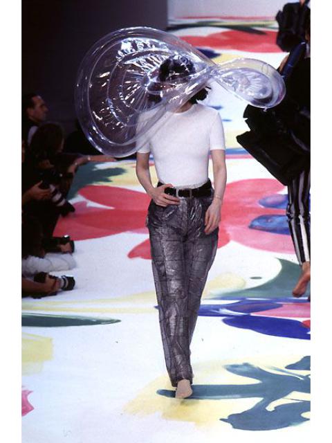 ISSEY MIYAKE Issey Miyake - SS96 See Through Plaid Trousers