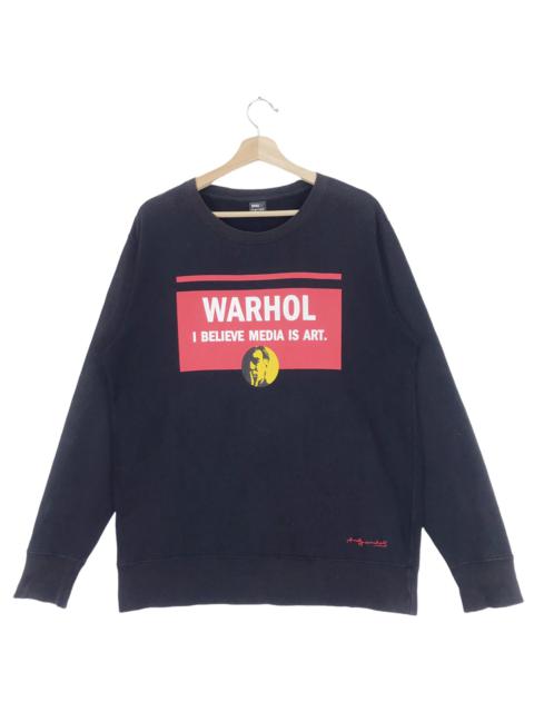 Other Designers Andy Warhol - Andy Warhol Media Is Art Crewneck