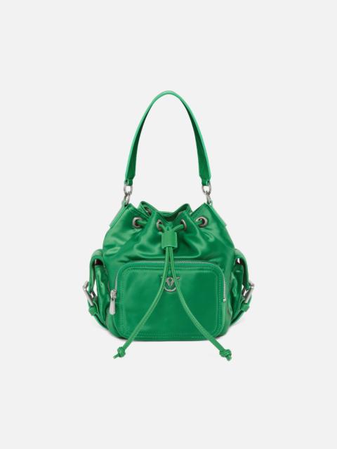 PINKO SMALL SATIN BUCKET BAG