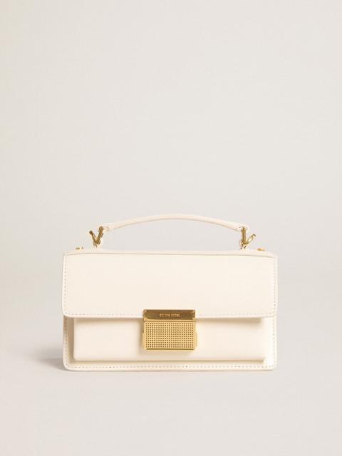 Golden Goose Small Venezia Bag in butter-colored boarded leather with gold details