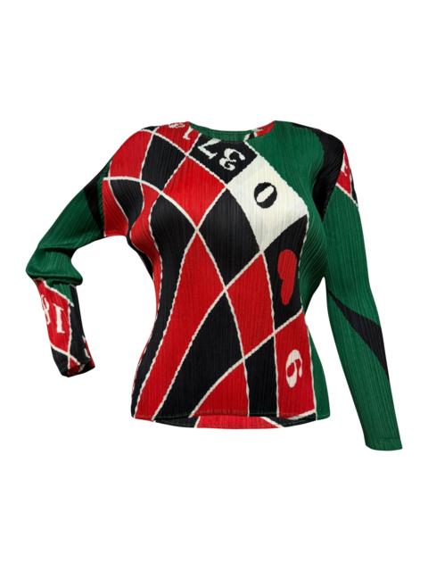 ISSEY MIYAKE PLEATS PLEASE ISSEY MIYAKE Fall Winter 2007 Roulette Pleated Long Sleeve Top
