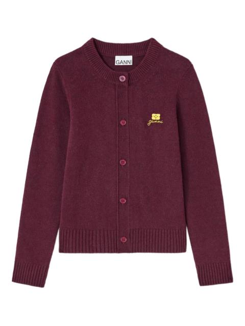 GANNI Core Future Wool Mix Cardigan