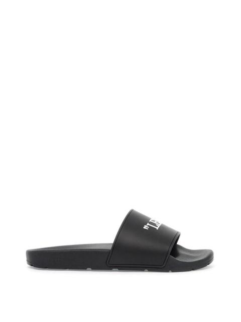 Off-White Rubber Slides For Left And Right