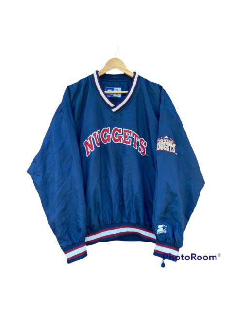 Other Designers Vintage - Vintage 90s Starter Nuggets NBA Nylon jumper