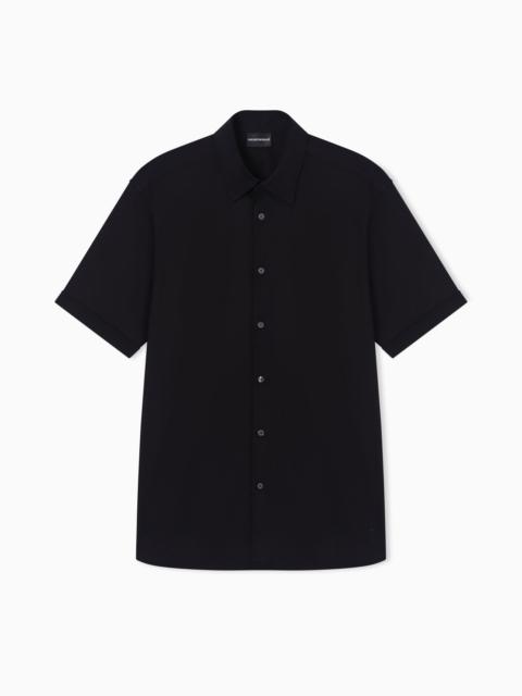 EMPORIO ARMANI STRETCH PIMA COTTON SHIRT