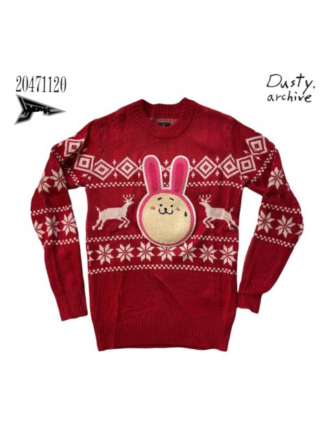 Other Designers 20471120 - 20471120 hyoma red knit mascot bunny sweater  S