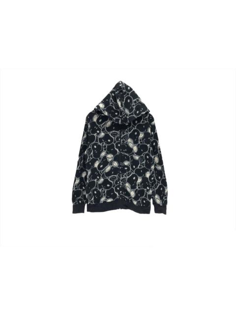 Other Designers Vintage Peanuts Snoopy Full Print Zipper Hoodie