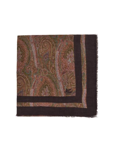Etro Etro Paisley Modal and Cashmere Shawl Brown