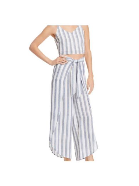 Other Designers Aqua - Striped Crop Top + Wide Leg Pant Set