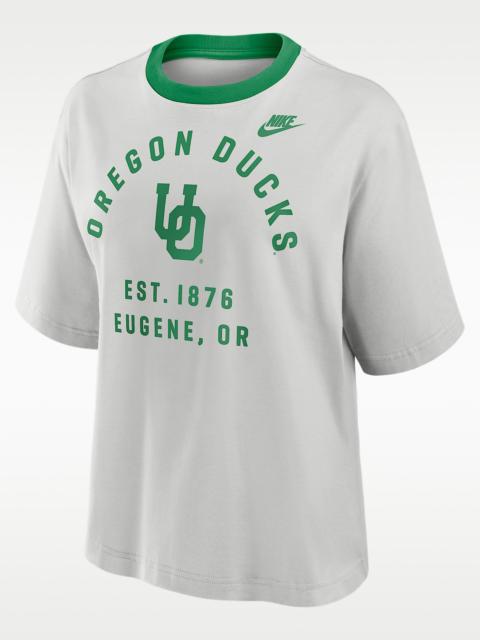 Nike Oregon Legacy Arch Script Boxy Women's Nike College T-Shirt