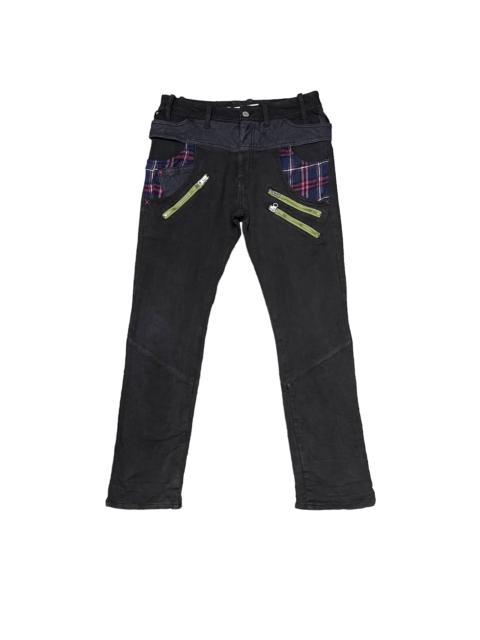 Other Designers Vintage AMP by Manydope Multi Pocket Zipper Pants