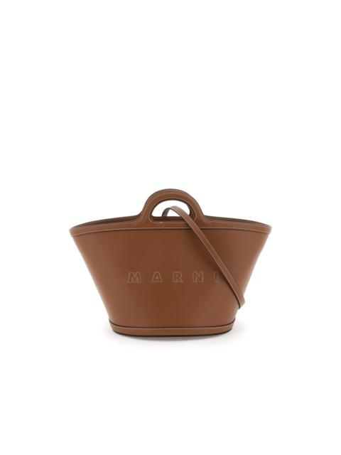 Marni Marni Tropicalia Small Bag In Brown Leather