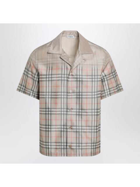 Burberry Burberry Beige Shirt With Shaded Check Pattern Men