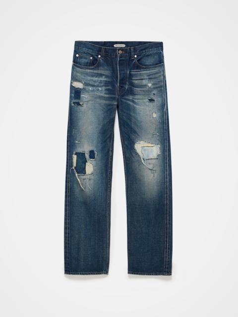 JW Anderson STRAIGHT LEG DENIM JEANS IN DARK-BLUE