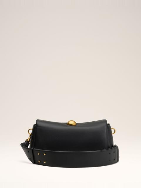 AMI Paris BLACK LEATHER CARROUSEL BAG
