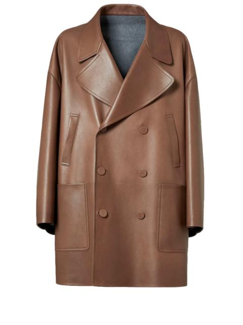 FENDI Oversize Leather Trench