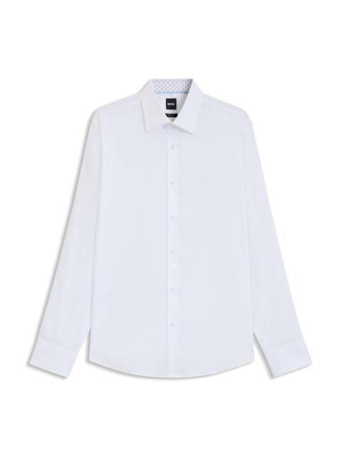 BOSS REGULAR-FIT SHIRT IN EASY-IRON COTTON POPLIN