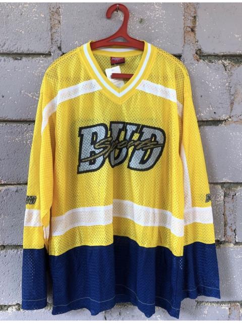 Other Designers Vintage 90s Bud Sports Budweiser Color Block Raglan Jersey