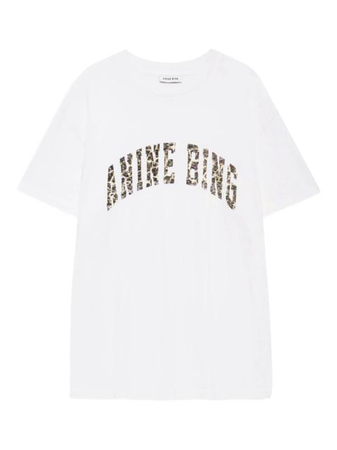 ANINE BING Anine Bing Walker Leopard-print Logo T-shirt