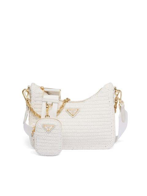 Prada Re-Edition 2005 raffia shoulder bag