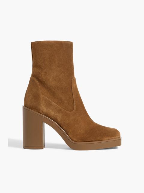 Stuart Weitzman Bethenny 80 suede ankle boots