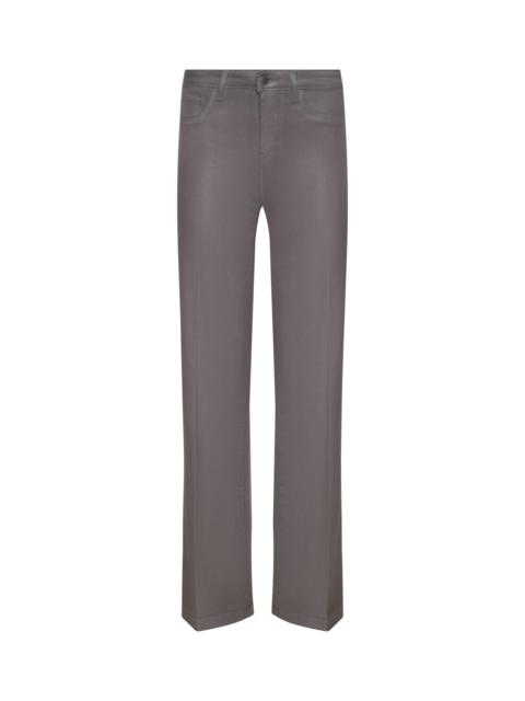 L'AGENCE Clayton Coated Wide-Leg Jean