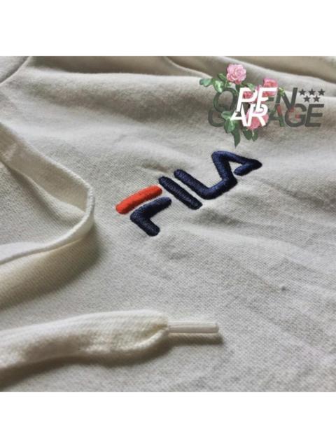 Other Designers Hoodie Pullover FILA Cropped Sporty Big Logo
