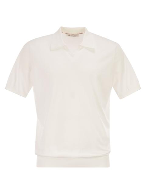 Brunello Cucinelli Brunello Cucinelli Men Cotton Polo Style Sweater