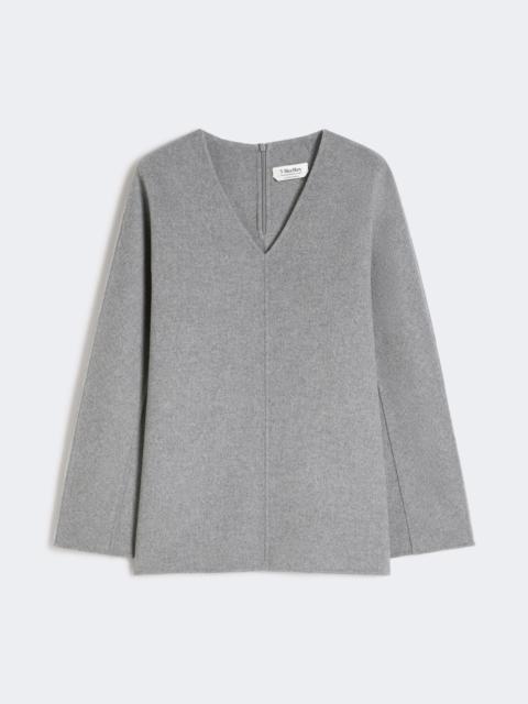 Max Mara Wool broadcloth blouse - MEDIUM GREY