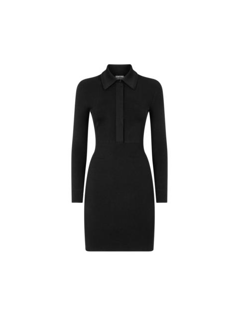 TOM FORD SHORT POLO DRESS WITH PLASTRON
