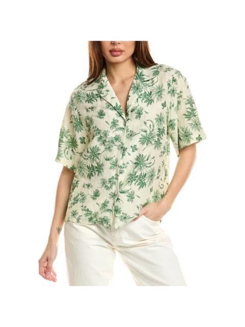 Sandro Sandro Linen-Blend Top