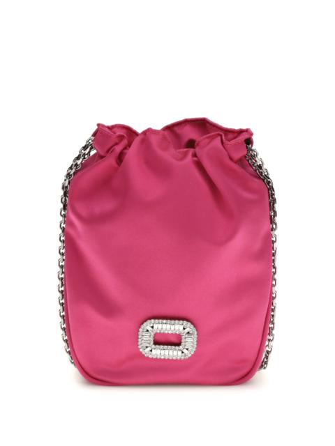 Roger Vivier Roger Vivier Nano Pilgrim Bucket Bag Fuchsia