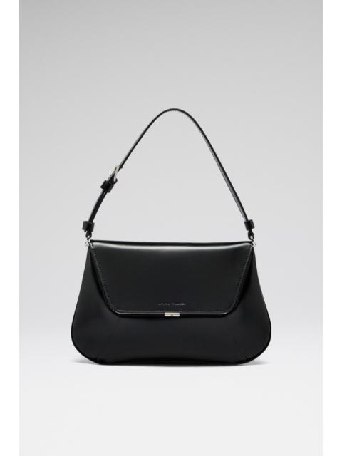 Amina Muaddi AMI SHOULDER BAG BLACK SPAZZOLATO