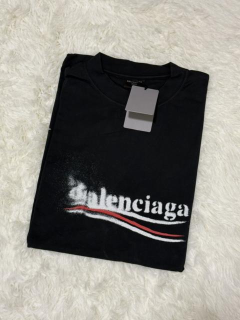 BALENCIAGA BALENCIAGA Political Stencil T Shirt Black White