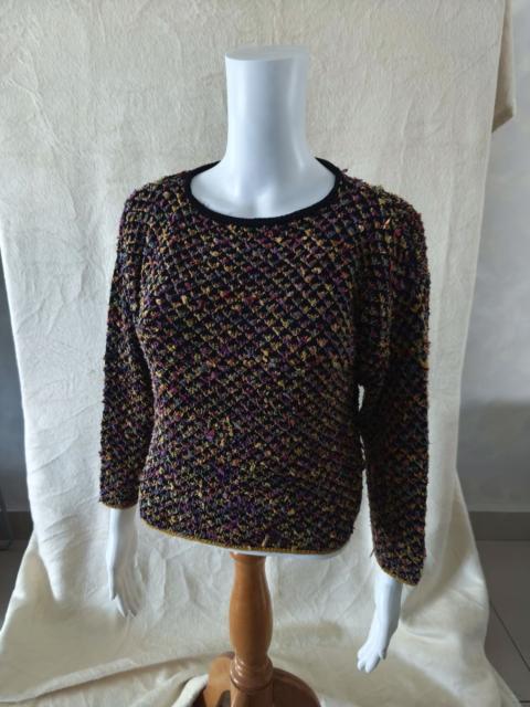 Missoni Vintage 70s Missoni I FILATI Knit Sweater Multicolor Bouclé